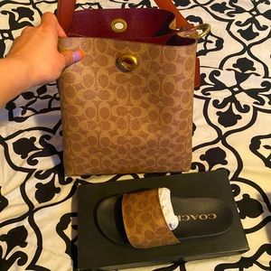Coach purse brand new coach slides size 7 women